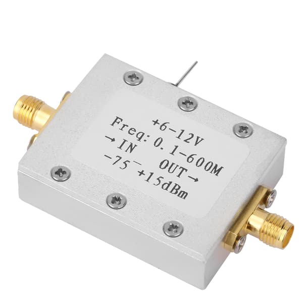 AD8307 RF Power Meter Logaritmisk Testdetektor 0,1-600M -75~+15dBm Modul med Kabinet