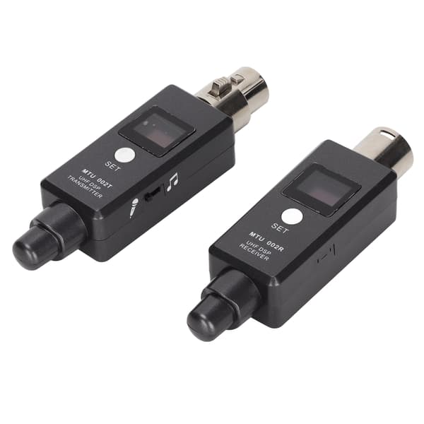 Genopladelig Trådløs XLR Mikrofon Adapter Sender Modtager til Lydmixer