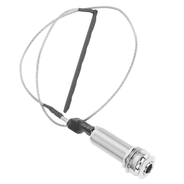 Gitarr Jack Pickup 6.35mm Utgång Barrel Jack Socket Cylinder för Elgitarr Pipa Ukulele Citra