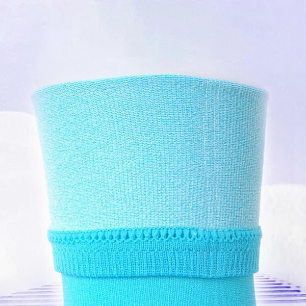 Isskøjtesokker til kvinder piger åndbare kunstskøjteløbssokker Blue length 33cm