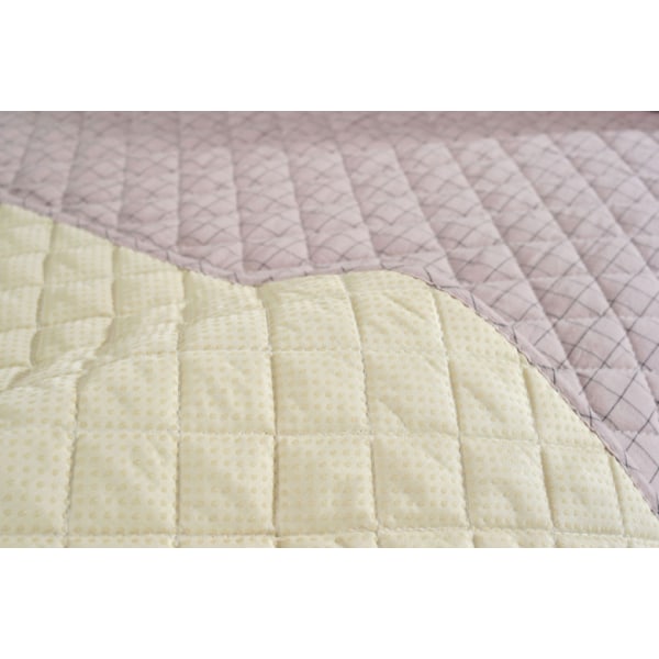 Modern och enkel vävd soffkudde i tvättad bomull, halkskyddad cover i tyg i läder (rosa rutig, 90*90CM)