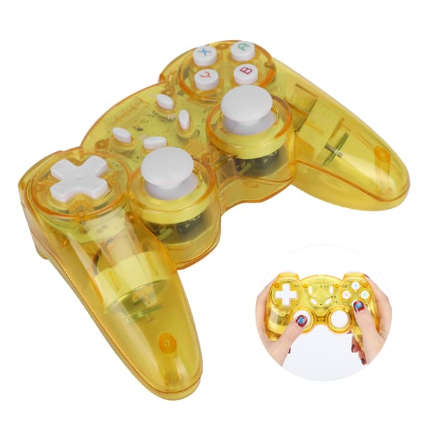 Trådløs Spilcontroller Beskyttende Skal ABS Gamepad Transparent Gul Multi Farve Tilbehør