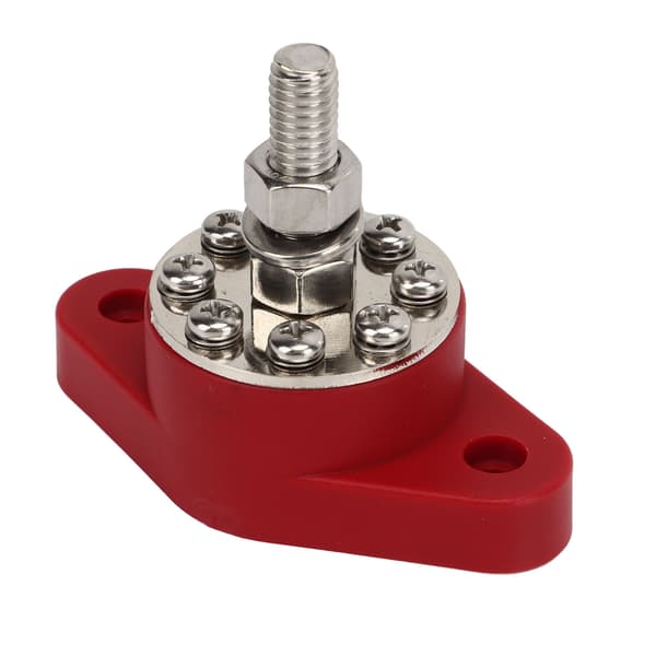 Kraftdistributionsblock 8 Terminal 3/8in Stud DC 48V 180A Universal Batteri Sammlingsskena Marin RV Båt