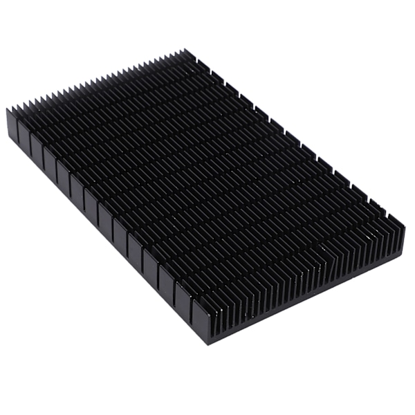 Aluminium Sort Køleplade Køler Radiator Board Strømforsyning Kølemodul