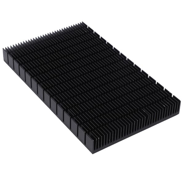 Køleplade Aluminium Sort Køler Varmeplade Radiator Køleplade Strømforsyning Kølemodul