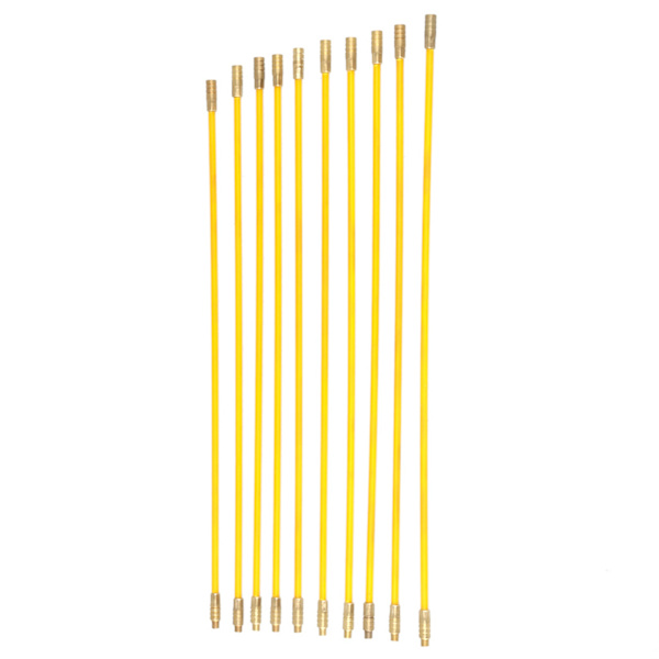 10 stk. 4 mm Glasfiber Elektrisk Kabeltrækker Push Pull Wire Kabel Sæt