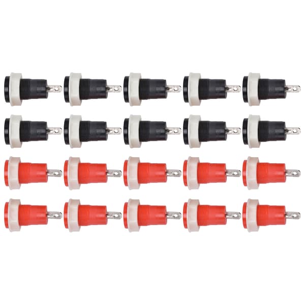10 Par Säkerhetsbindningsstolpe Mässing Svetsning Terminal 4mm Banankontakt 1KV 32A