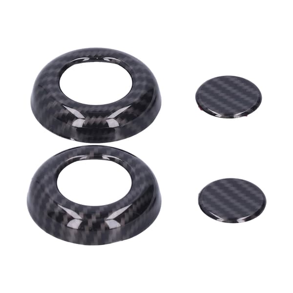 4 stk/sett Hodegjerde-knappringdeksel Karbonfiber-stil Passer for Land Rover Defender 2020‑2021