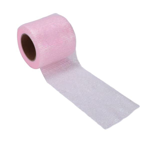 Tyllrull Symphony Line Mesh Rull Manuell DIY Hodeplagg Sløyfe Mesh Stoff Tilbehør Rosa
