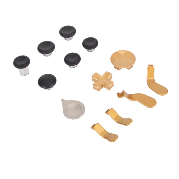 Xbox One Elite Series 2 Gullfarget Sensitivt Magnetisk Metall Erstatnings Thumbsticks Kit