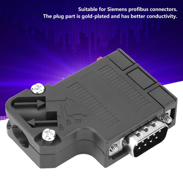 DP Profibus-adapter 6ES7972-0BA41-0XA0 35° DP Profibus-kontakt passer til Siemens