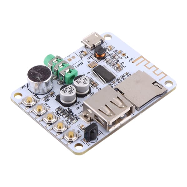 Bluetooth Audio Mottaker Mikrofon Forsterker USB TF FM MP3 WMA WAV FLAC Spiller