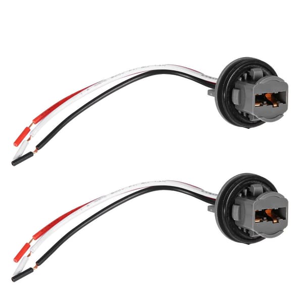 2 stk. T20 Stik 7443 Bilpæreholder Stik Adapter LED Bremselysforbindelse