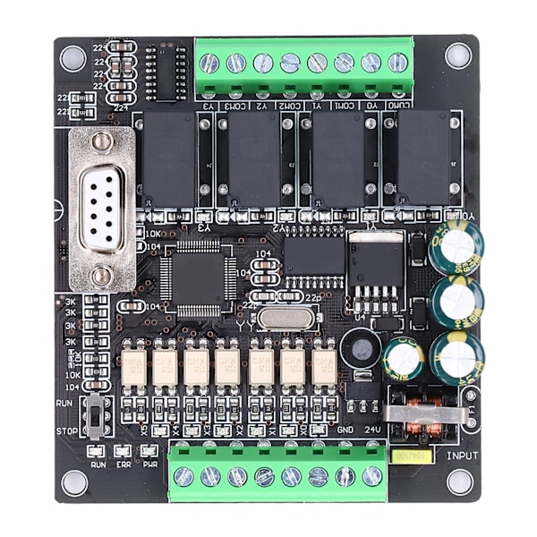 FX1N 10MR PLC Controller Programmerbart Industrielt Kontrolkort 24V DC Relæudgang