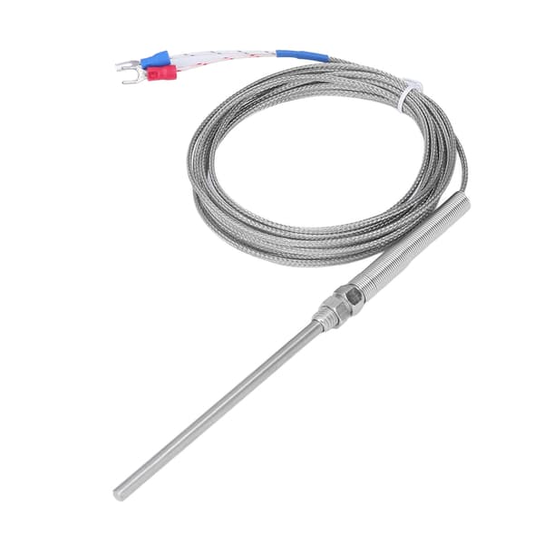 BERM Termoelement K-typ Temperatursensor 100 mm sond 0-400 ℃ Tillbehör för mätning