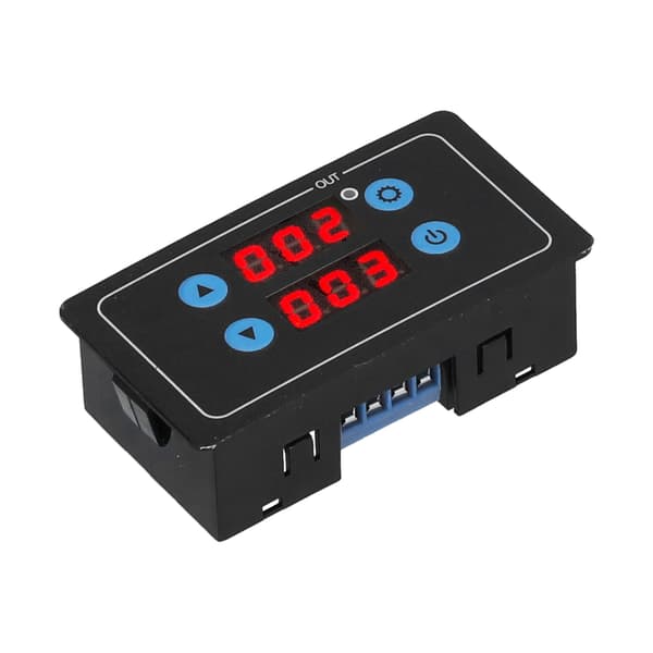 Timerrelémodul LCD-skjerm Syklus Timing Switch Board Tidsreléer Kontrollerkort for motor