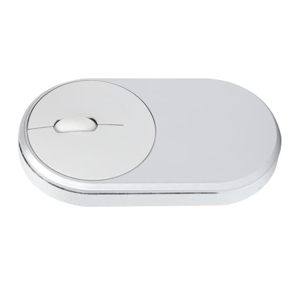 2.4GHz Trådlös Bluetooth Uppladdningsbar Optisk USB-mus Silvergrå Notebook Kontorstillbehör