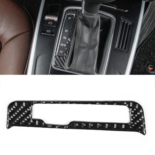 Carbon Fiber Gear Shift Panel Cover Sticker Kit til Audi A4 B8 A5 Q5