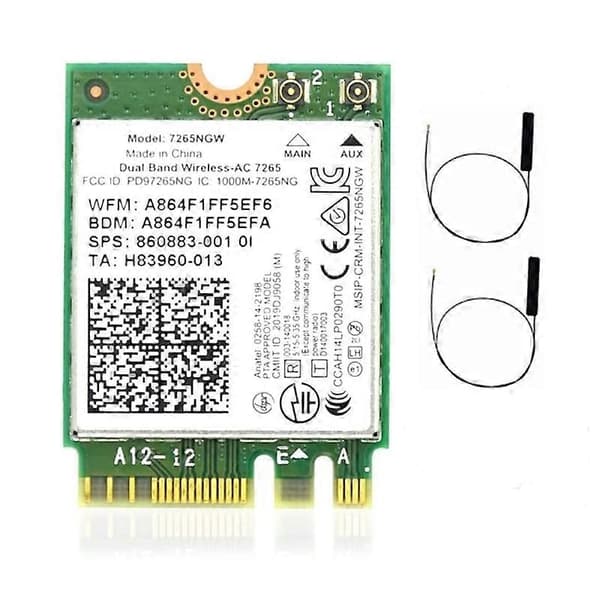 förIntel 7265NGW Dual-Band Wireless-AC 7265 1200 Mbps Bluetooth-kompatibel 4.2 M2