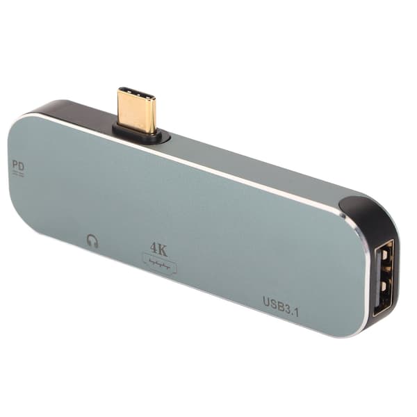 USB C Hub PD Lading 4K 60Hz 10Gbps Aluminiumlegering Hot Plug for Android Windows OS X