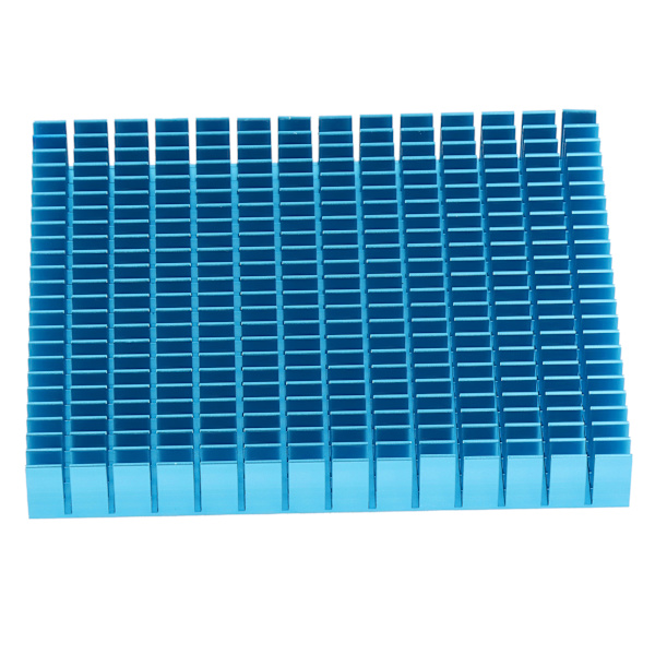 Aluminium Køleplade Køleradiator 150x120x20mm til CPU Forstærker PCB Sort