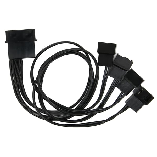 PWM Fan Splitter 4 Pin Adapter 3 Pin Forlænger Strømkabel til Stationær Computer