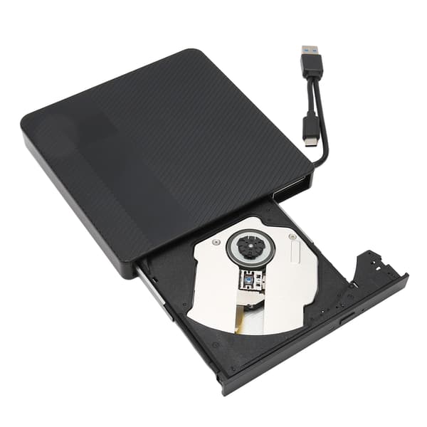 Extern USB 3.0 Typ C DVD CD RW Brännare Enhet för Windows OS X Linux Stationär PC