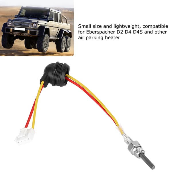 9V 78‑85W Universal Parkeringsvarmer Keramisk Stift Gløderør til Auto Bil Lastbil Båd