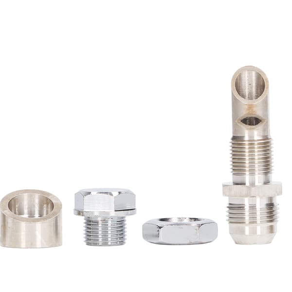 EVAC Scavenger Kit Rustfrit Stål Universal 10AN Studs M18 Vinklet O2 Studs M18x1.5 Vakuumprop