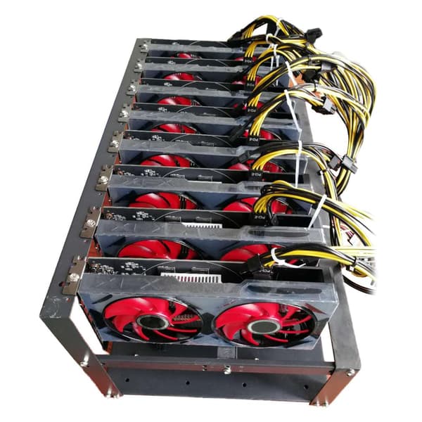 Open Air Miner Mining Frame Rig Case 6 till 8 GPU SECC Mining Frame
