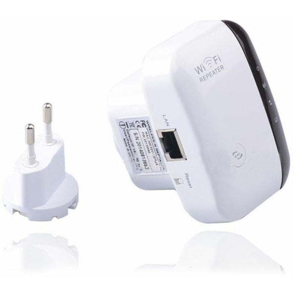 300M WiFi Wireless Signal Booster (valkoinen eurooppalainen standardi),