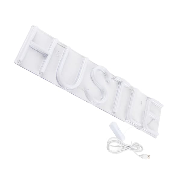 Hustle Words LED Neonljus USB-driven för Hem Sovrum Sovsal Fest Bröllop