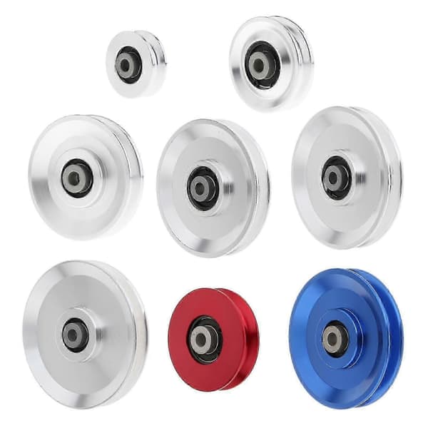 Bearing Pulley Gym Accessory Universal for Cable Machine Gym Equipment 54mm Silver