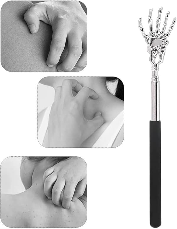 Back Scratcher, Extendable Back Scratcher, Telescopic Stainless Steel Back Scratcher, Portable Extendable Back Scratcher