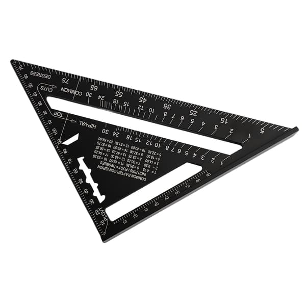 Gitarr Action Gauge Triangel Linjal Svart Noggrann Träbearbetning Snickare Triangulär Linjal