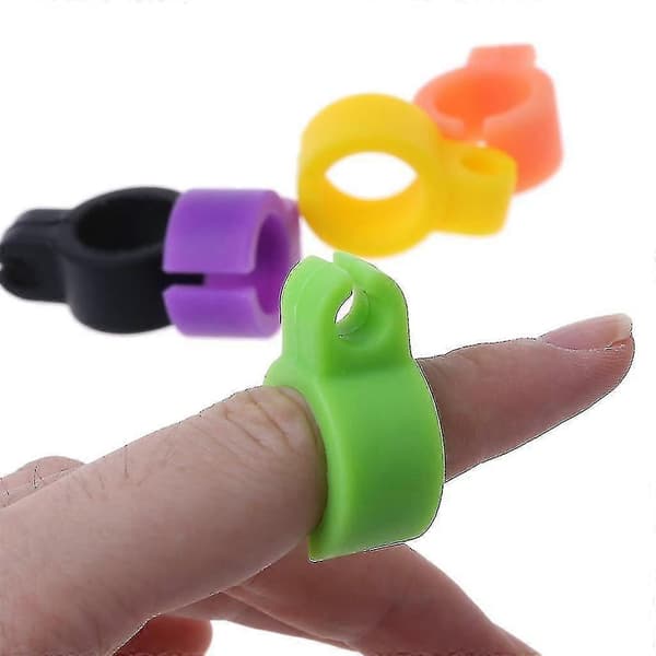 5 stk./sett silikon sigarettholder-ring, håndfri sigarett-fingerring