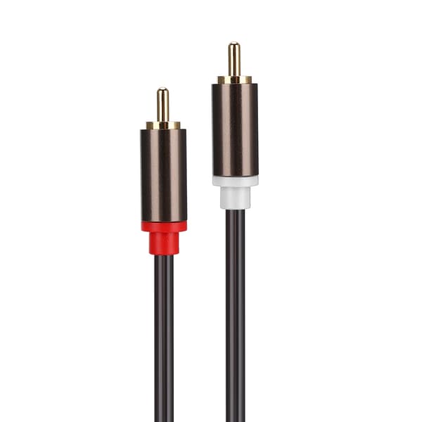 1,5 m RCA han til XLR han lydadapterkabel patchledning dobbelt række PVC-ledning