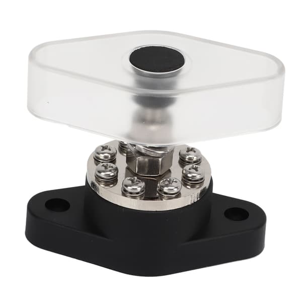 Distributionsstuds Samlingspunkt Sort 3/8in 300A Transparent Dæk Motor ATV Elektrisk Udstyr