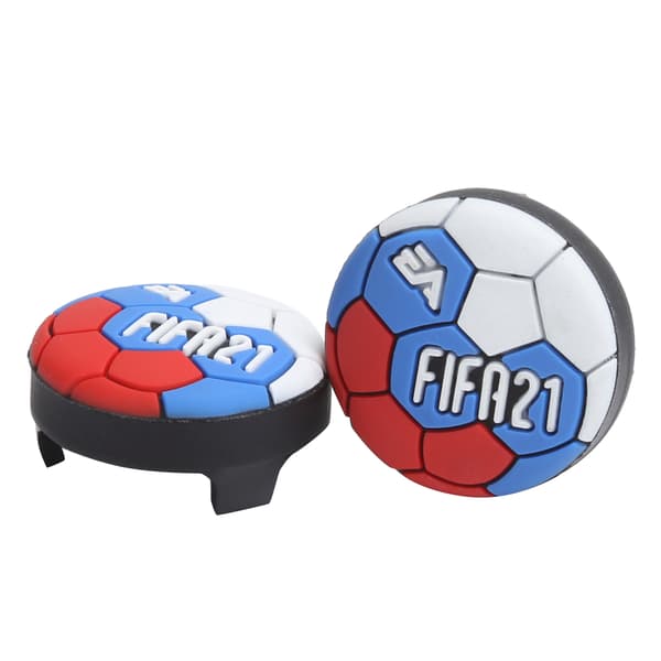 PS4 PS5 Controller Udskiftning Rocker Caps Fodbold Blå 1 Par
