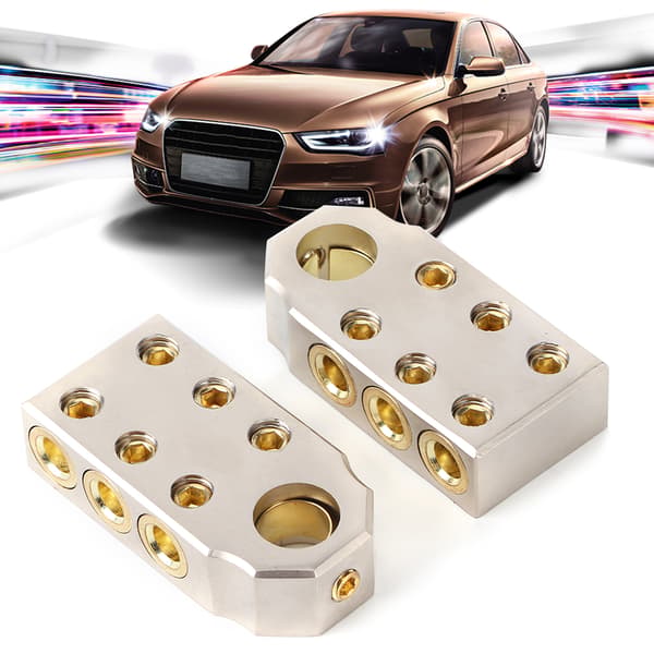 Auto Batteri Terminaler Kit Positive Negative Klemmer med M8 M10 Nøgle