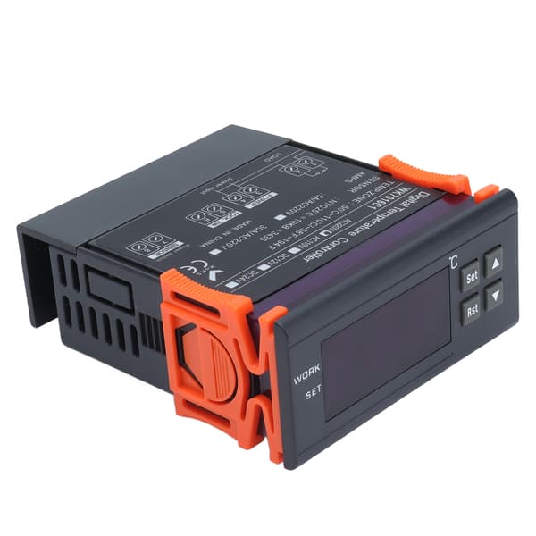 Digital Temperaturkontroller Termostat LCD-skjerm Probe AC220V 5A