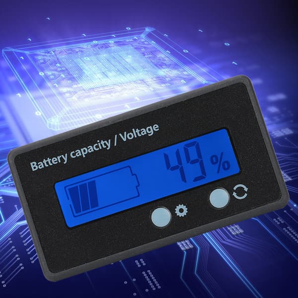 GY 6GS PCB HTN Vanntett Batterikapasitetsmonitor Indikator LCD-skjerm 12V til 84V Blå