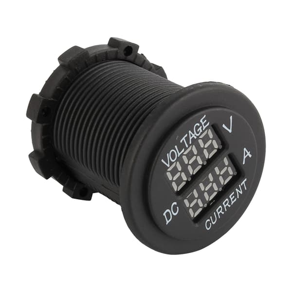 12V 24V DC Dobbelt LED Digital Voltmeter Amperemeter til Bil Motorcykel
