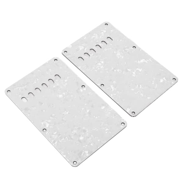 2 st elgitarr bakplåtar med 6 hål PVC-plast gitarrskydd bakplatta ersättning vit