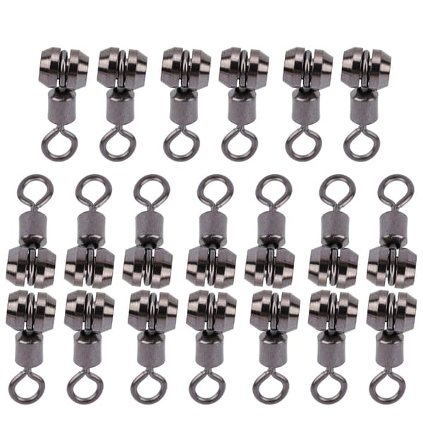 20 st Kopparförstärkt Version Europeisk Typ Swivel Hook Växelkoppling FiskeutrustningL
