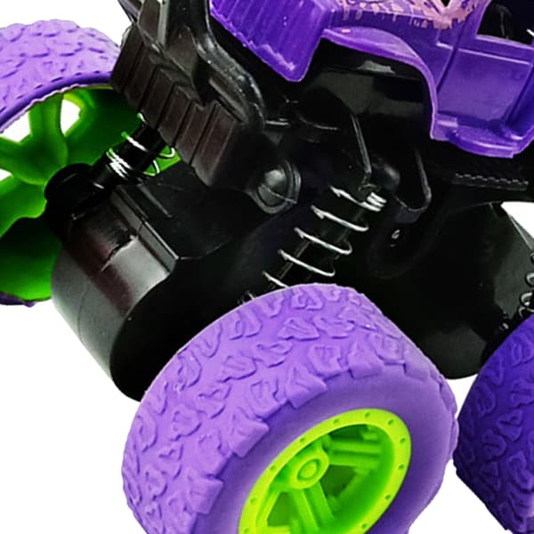 Offroad Bil Legetøj Dobbelt Inertisimulering Stødsikkert Køretøjsmodel til Børn Lilla