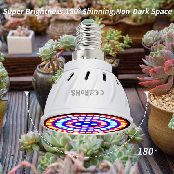 Plant Boost - E27 LED Kasvilamppu (80 LEDiä)