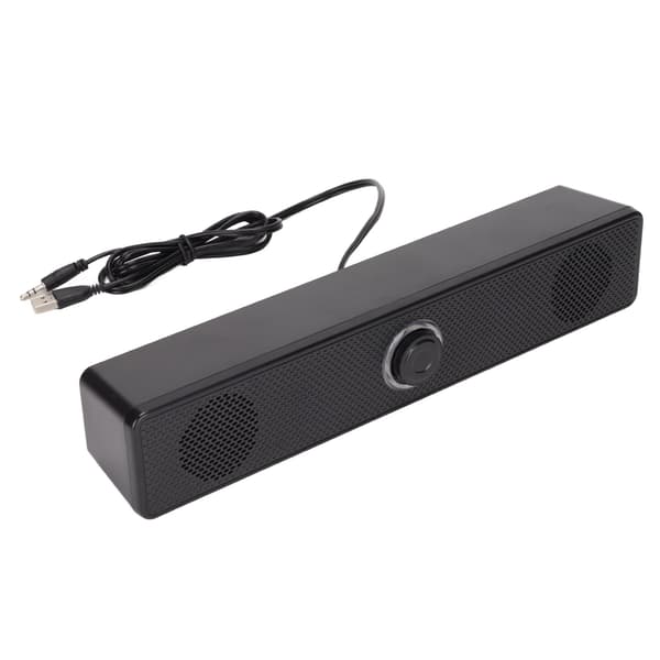 E 350TS USB-driven 3,5 mm ingång Dator Soundbar med volymkontroll för stationär PC Laptop Tablet