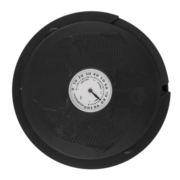 Guitar Luftfugter Anti-tørring Akustisk Guitar Lydhul Luftfugter med Hygrometer Sort