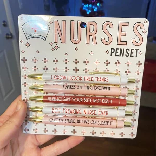 Funny Nurse Pens Set Nurse Ballpoint Pens